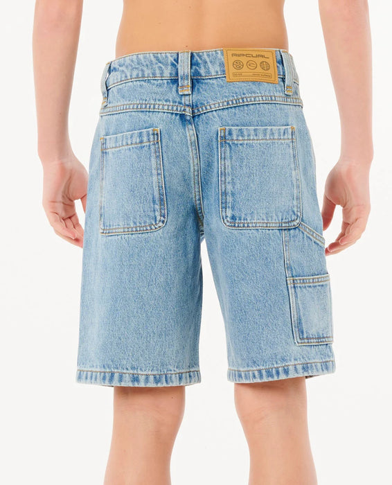 RIP CURL - HYED UP DENIM WALKSHORT WASHED BLUE