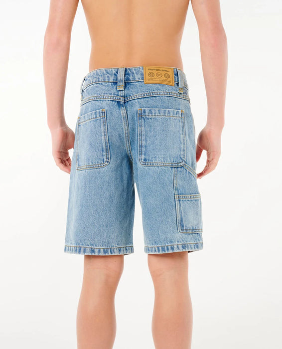 RIP CURL - HYED UP DENIM WALKSHORT WASHED BLUE