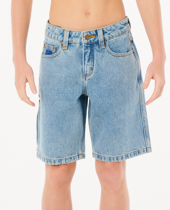 RIP CURL - HYED UP DENIM WALKSHORT WASHED BLUE