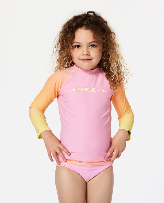 RIP CURL - SUN UPF LS SET BRIGHT PINK