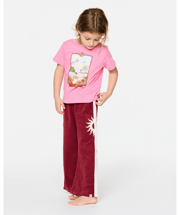 RIP CURL - ROAD TRIP TERRY PANTS PLUM