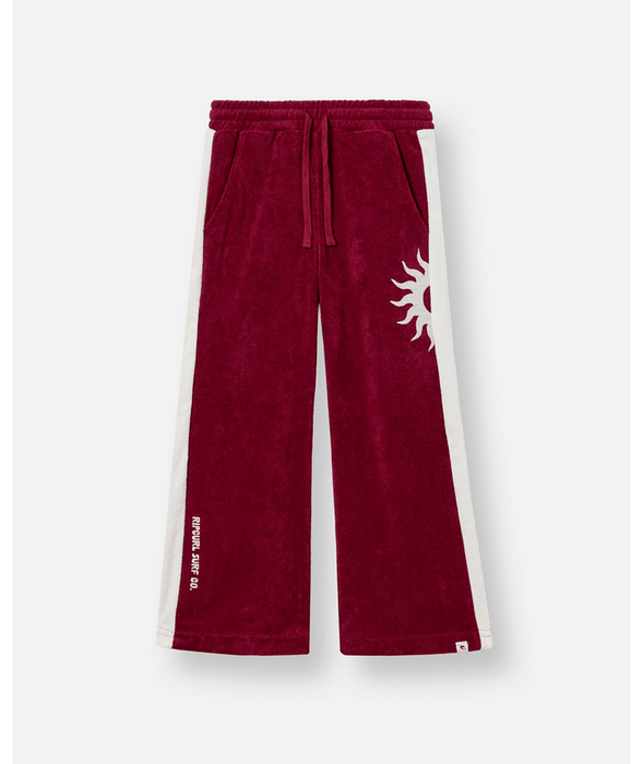 RIP CURL - ROAD TRIP TERRY PANTS PLUM