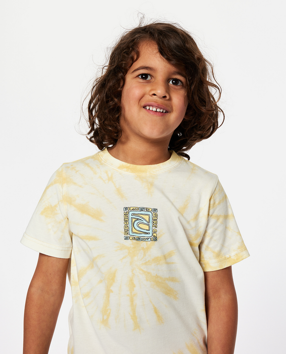 RIP CURL - TUBE TIE DYE TEE STRAW