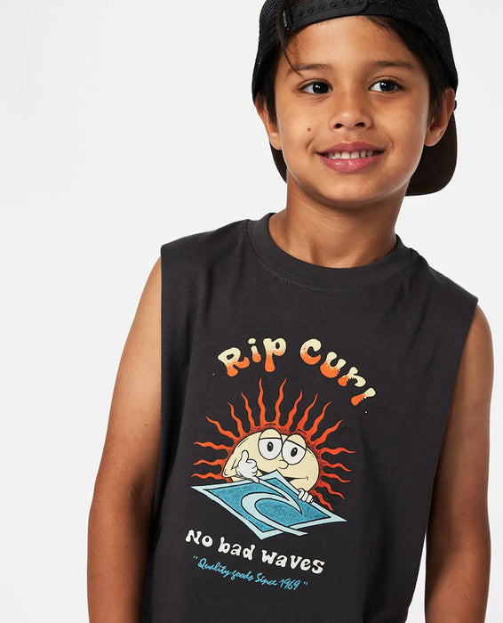 RIP CURL - SUN SHAKA TANK BLK