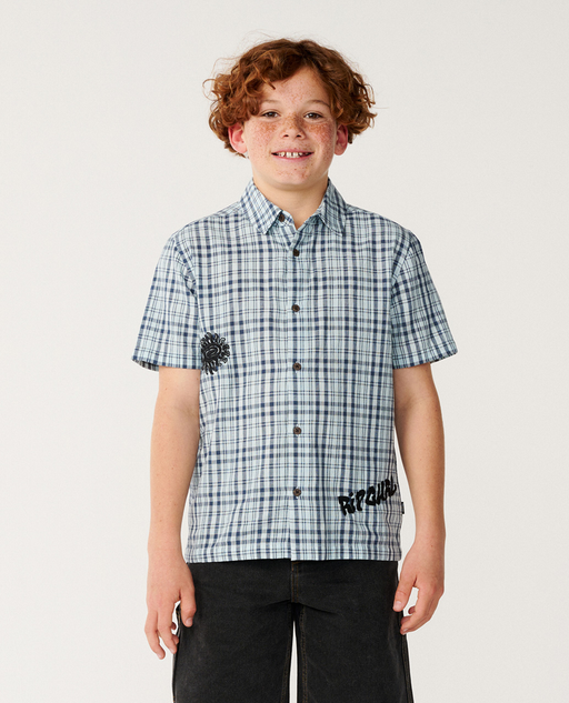 RIP CURL - SURF SHACK PLAID SHIRT GLACIER BLUE