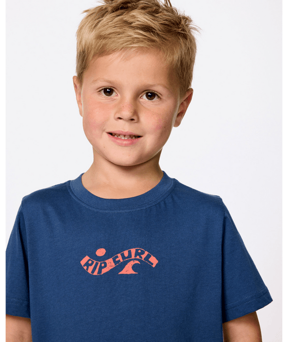 RIP CURL - AOTS TY WILLIAMS ART TEE LIGHT NAVY