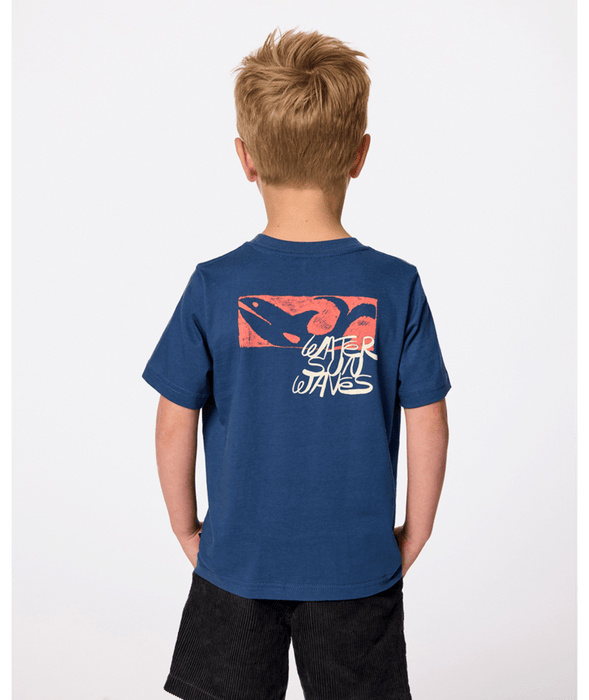 RIP CURL - AOTS TY WILLIAMS ART TEE LIGHT NAVY