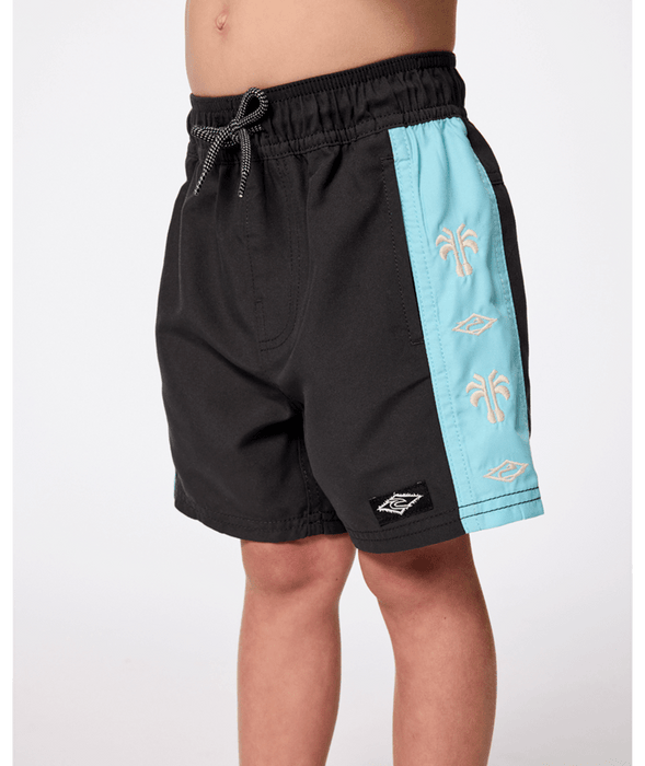 RIP CURL - WAVE DAYZ PANEL VOLLEY BOARDSHORTS WASHED BLK