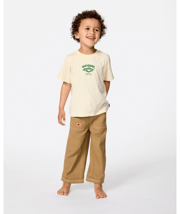 RIP CURL - WAVE DAYZ LOGO TEE LEMON ICE