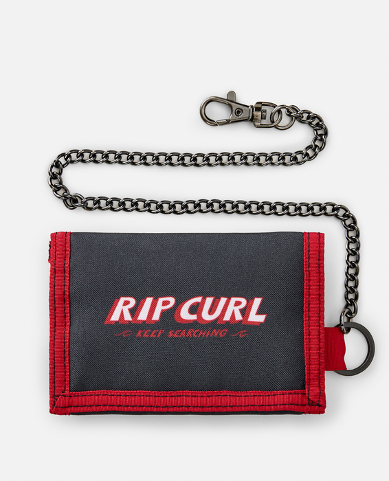 RIP CURL - KIDS CHAIN SURF WALLET BLACK/RED