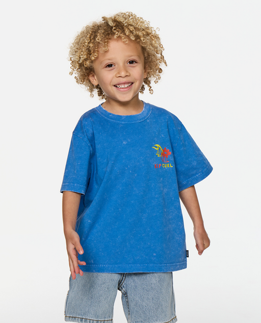 RIP CURL - SURF CHECK WASH TEE ROYAL BLUE