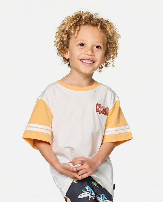 RIP CURL - PADDLE OUT LOGO TEE BONE