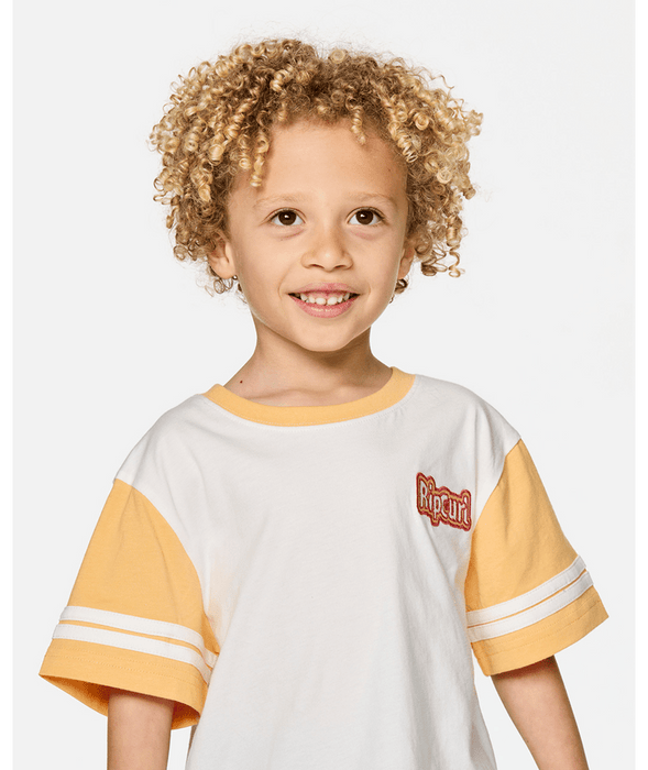 RIP CURL - PADDLE OUT LOGO TEE BONE