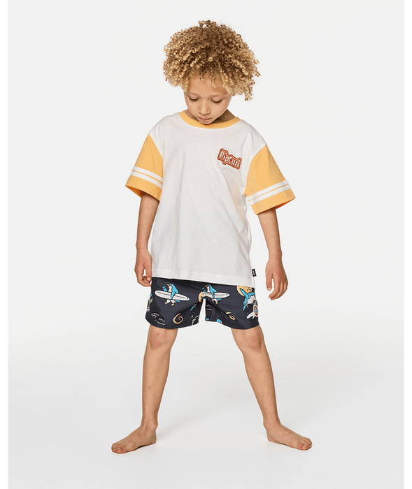 RIP CURL - PADDLE OUT LOGO TEE BONE
