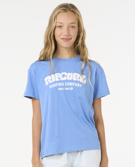 RIP CURL - SURF PUFF RELAXED TEE BLUE
