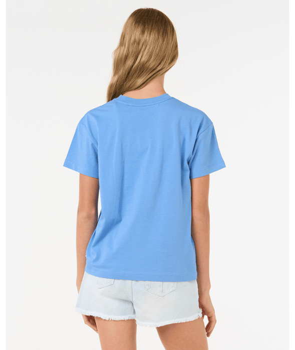 RIP CURL - SURF PUFF RELAXED TEE BLUE