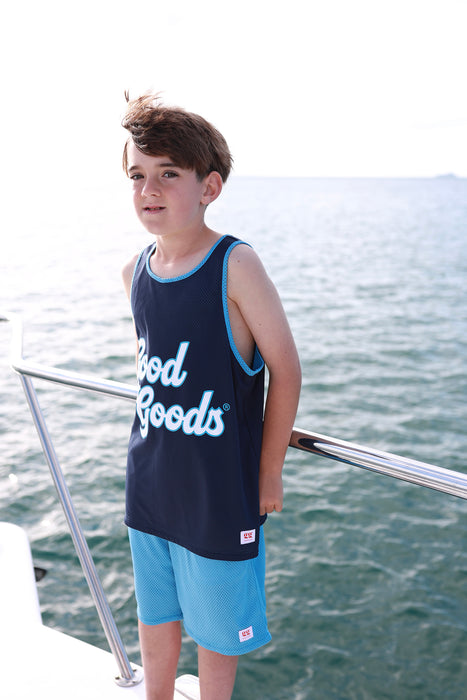 GOOD GOODS - REVERSIBLE ADAMS TANK NAVY/BLUE