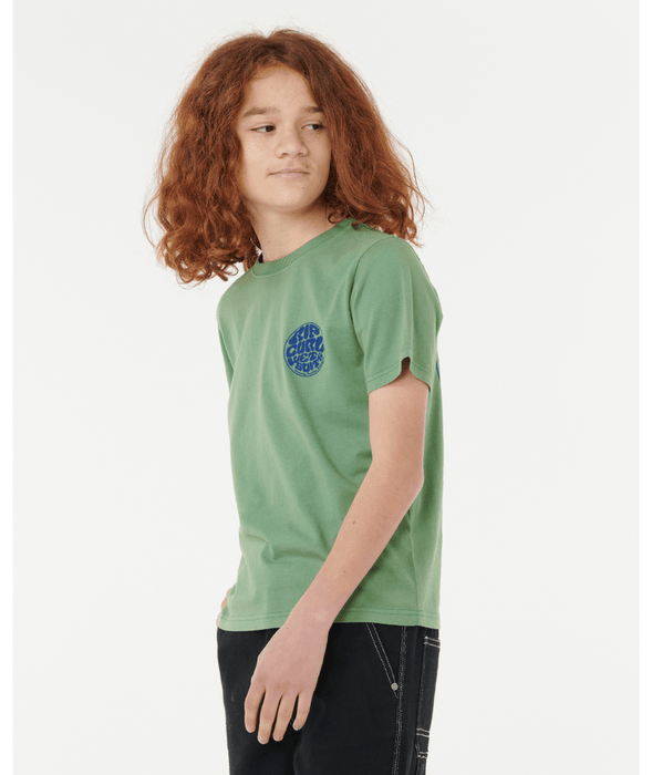 RIP CURL - WETSUIT ICON TEE GRASS GREEN