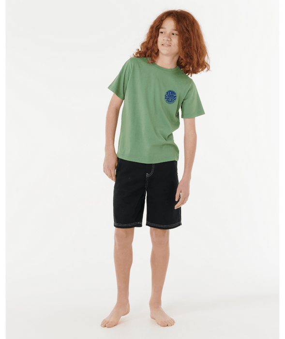 RIP CURL - WETSUIT ICON TEE GRASS GREEN