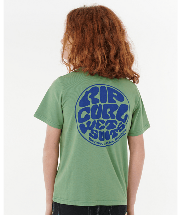 RIP CURL - WETSUIT ICON TEE GRASS GREEN