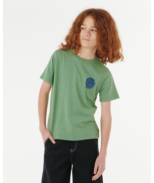 RIP CURL - WETSUIT ICON TEE GRASS GREEN