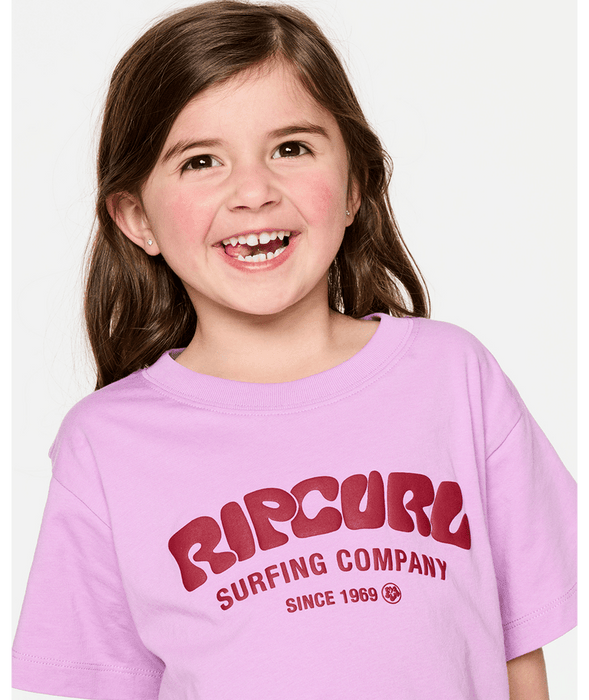 RIP CURL - SURF PUFF TEE BRIGHT LILAC