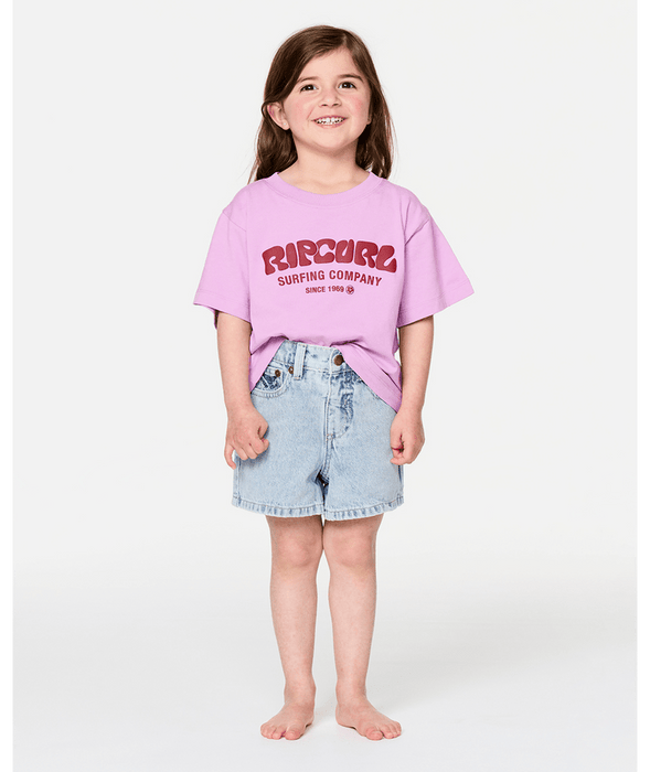 RIP CURL - SURF PUFF TEE BRIGHT LILAC