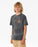 RIP CURL SHRED ROCK TIE DYE TEE - WASHED BLACK