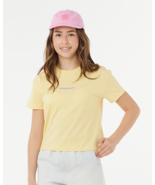 RIP CURL - SUNSET SKIES CROP TEE BANANA