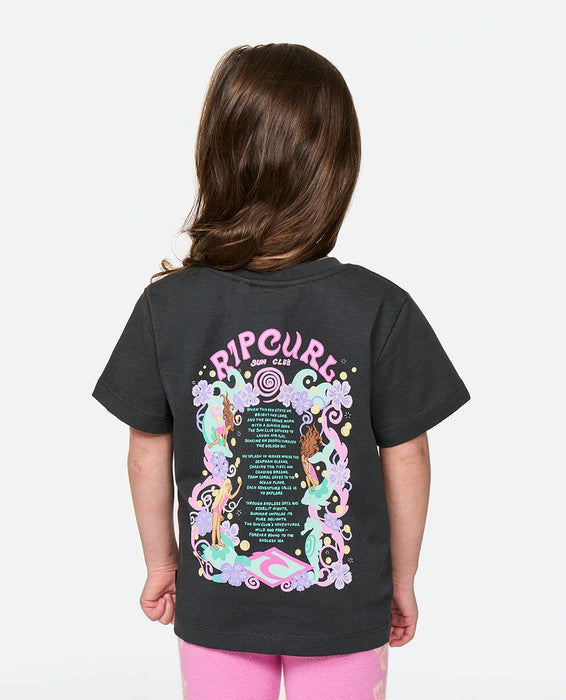 RIP CURL - SUNSHINE CLUB BAND TEE WASHED BLACK