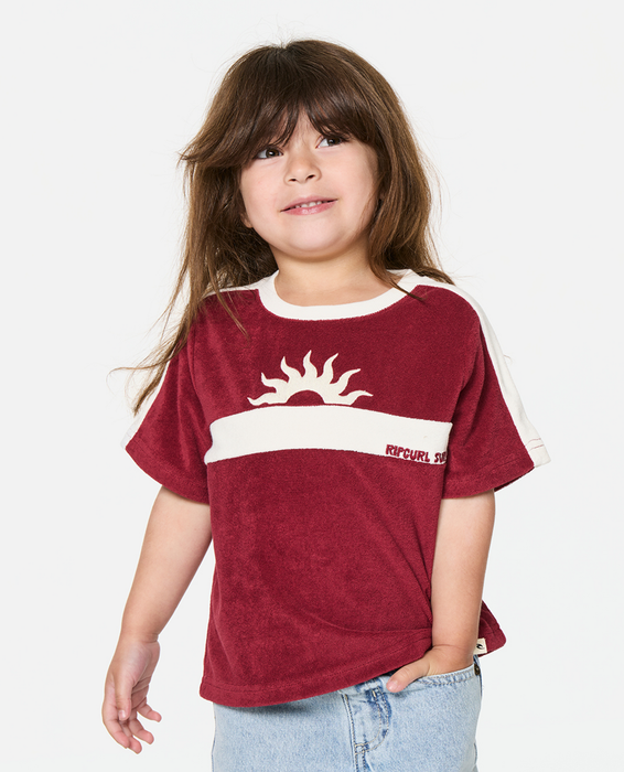 RIP CURL - ROAD TRIP TERRY TEE PLUM