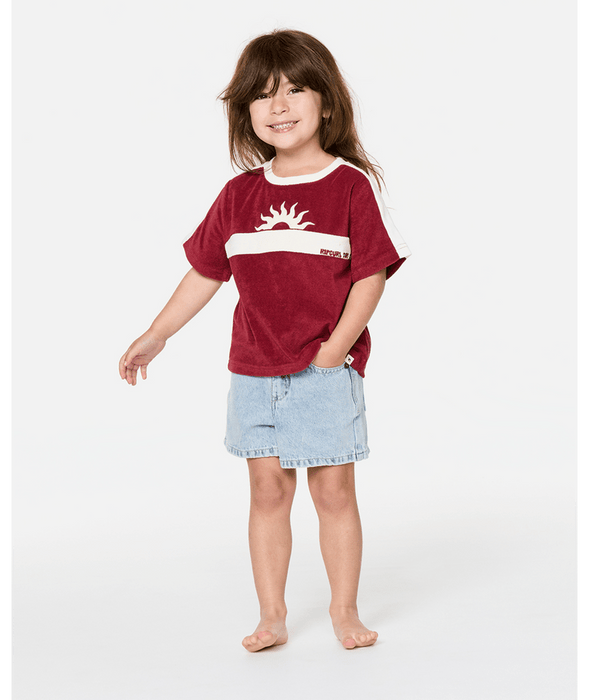 RIP CURL - ROAD TRIP TERRY TEE PLUM