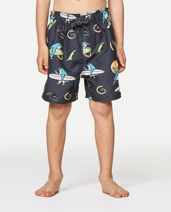 RIP CURL - PADDLE OUT VOLLEY SHORTS WASHED BLK