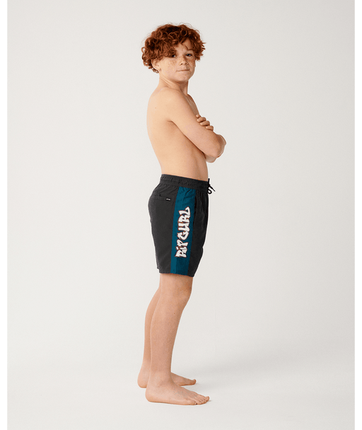 RIP CURL - SURF SHACK PANEL VOLLEY SHORTS WASHED BLK