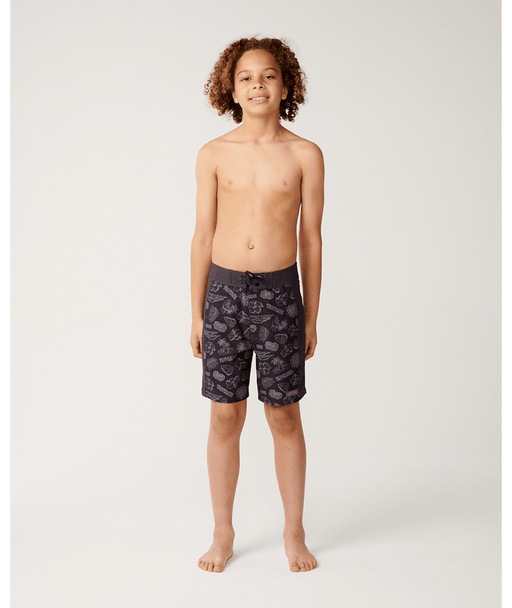 RIP CURL - SURF SHACK ELASTO SHORTS WASHED BLK