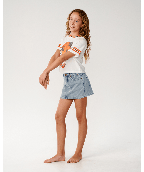 RIP CURL - SURF CULTURE CROP TEE BONE