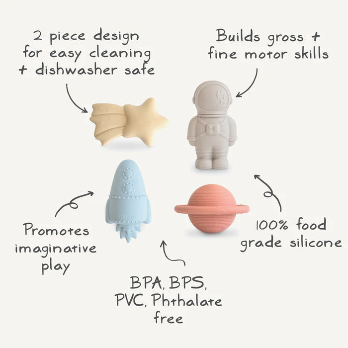 MUSHIE - SPACE MOLD FREE BATH PLAY SET