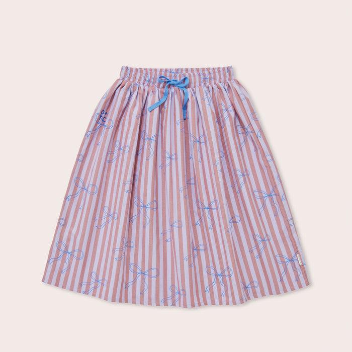 OLIVE AND THE CAPTAIN - BLUE BOWS HADLEY MIDI SKIRT