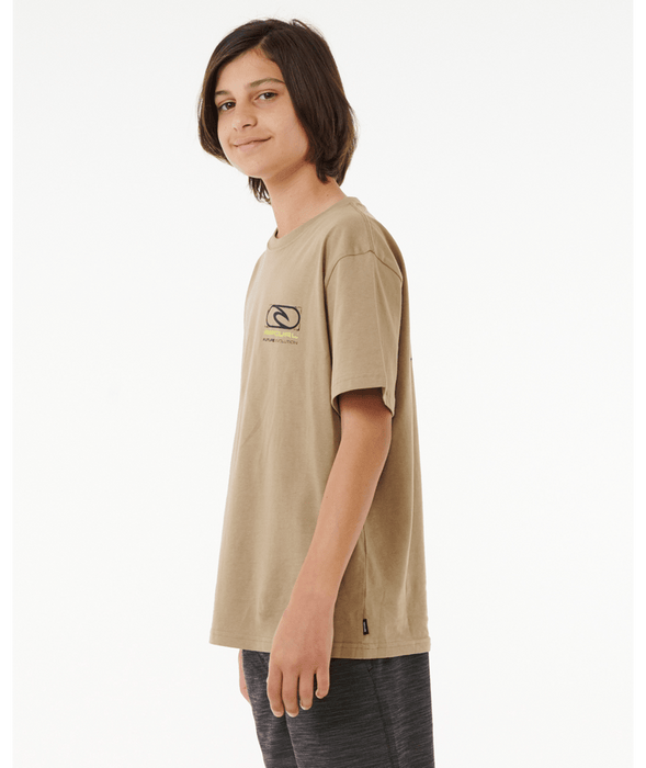 RIP CURL - FUTURE EVOLUTION LOGO TEE SAND DUNE