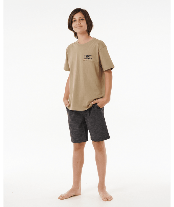 RIP CURL - FUTURE EVOLUTION LOGO TEE SAND DUNE