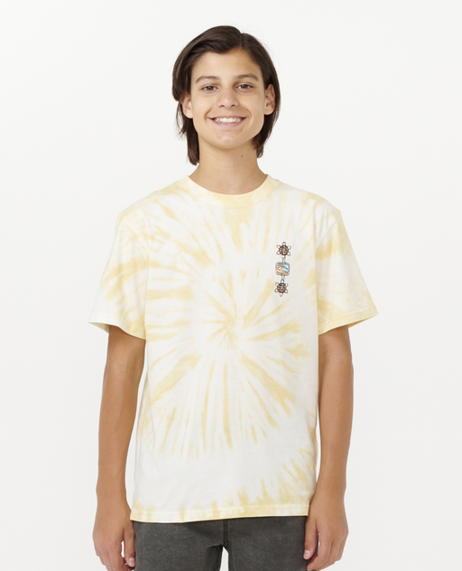 RIP CURL - EVOLUTION TIE DYE TEE STRAW