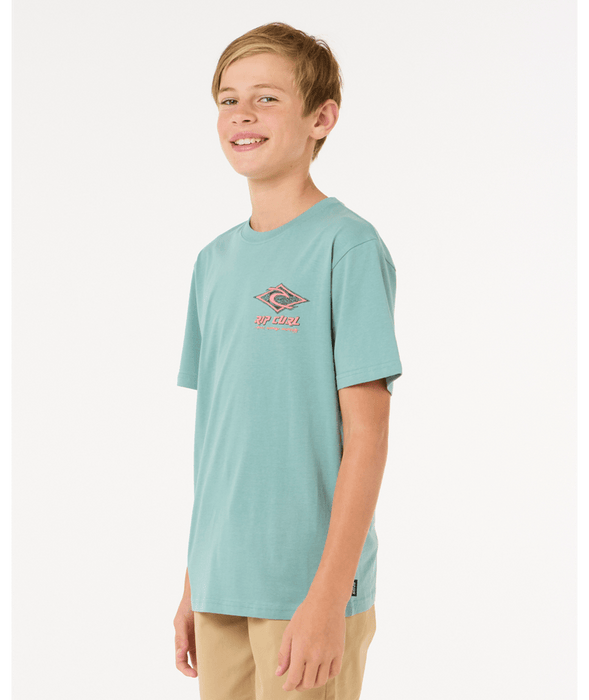 RIP CURL - RAW ENERGY DOLPHIN TEE BLUE LAGOON