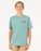 RIP CURL - RAW ENERGY DOLPHIN TEE BLUE LAGOON