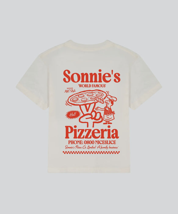 SONNIE - PIZZERIA TEE OFF WHITE