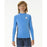 RIP CURL - ICONS UV BRUSHED LS RASH TOP DARK BLUE