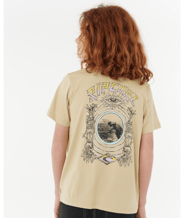 RIP CURL - TROPIC DAZE ART TEE KHAKI SAND