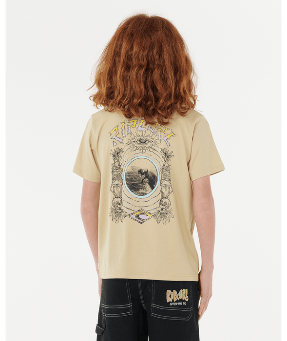 RIP CURL - TROPIC DAZE ART TEE KHAKI SAND