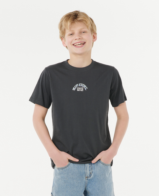 RIP CURL - TROPIC DAZE ART TEE WASHED BLACK