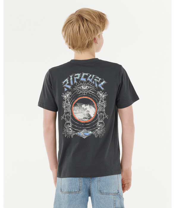 RIP CURL - TROPIC DAZE ART TEE WASHED BLACK