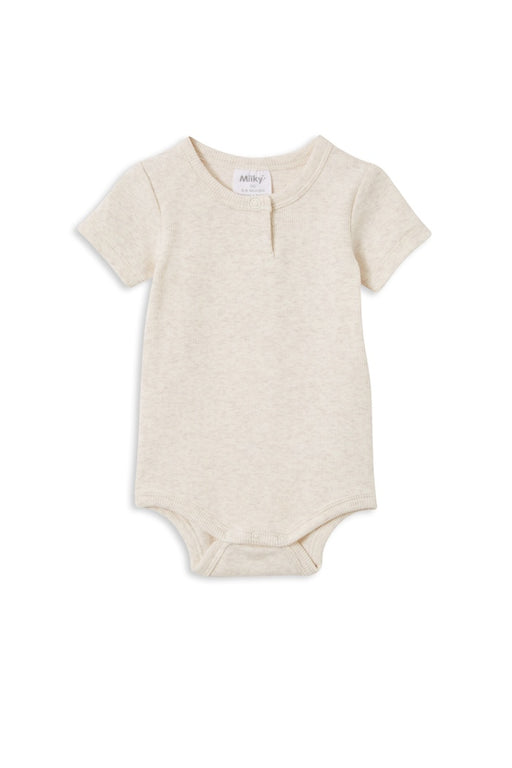 MILKY - ECRU RIB BUBBYSUIT